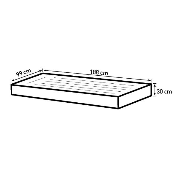 Bestway tritech twinsize 188x99x30cm.