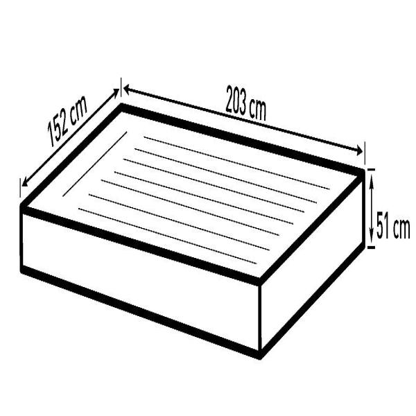 Bestway fortech queensize 203x152x51cm
