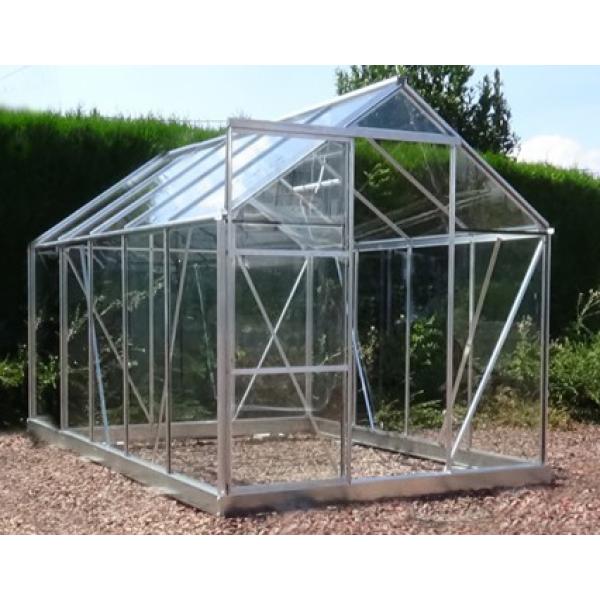 Drivhus glas sølv 5,97m2
