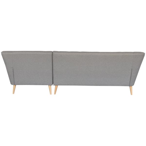 Padova højrevendt chaiselong sofa grå