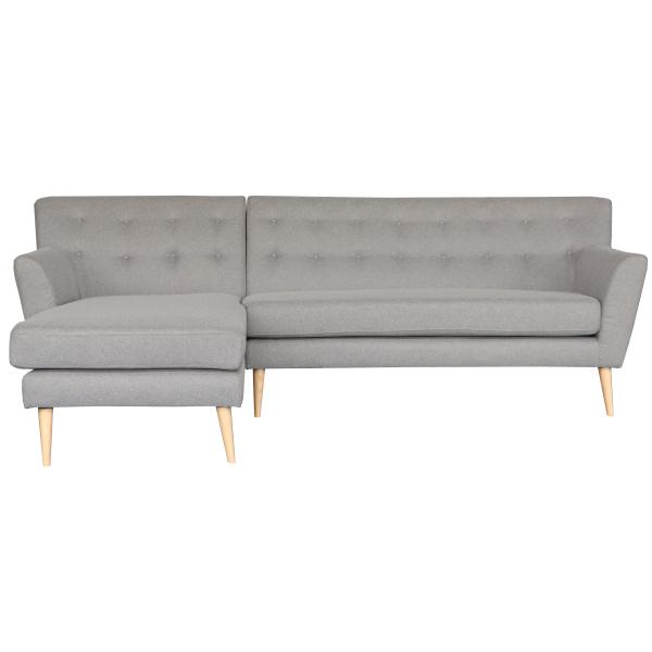 Padova venstrevendt chaiselong sofa grå
