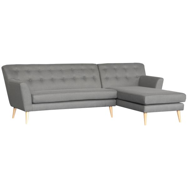 Padova højrevendt chaiselong sofa mørkegrå