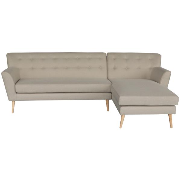 Padova højrevendt chaiselong sofa beige