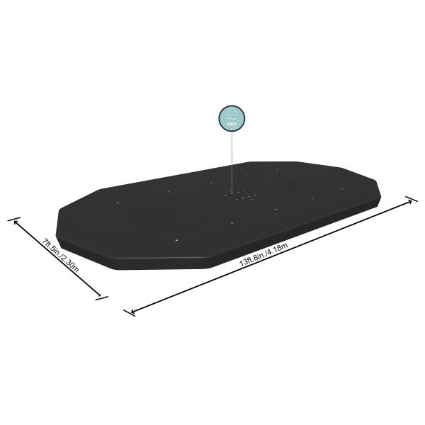 Bestway cover til pool 427x250cm