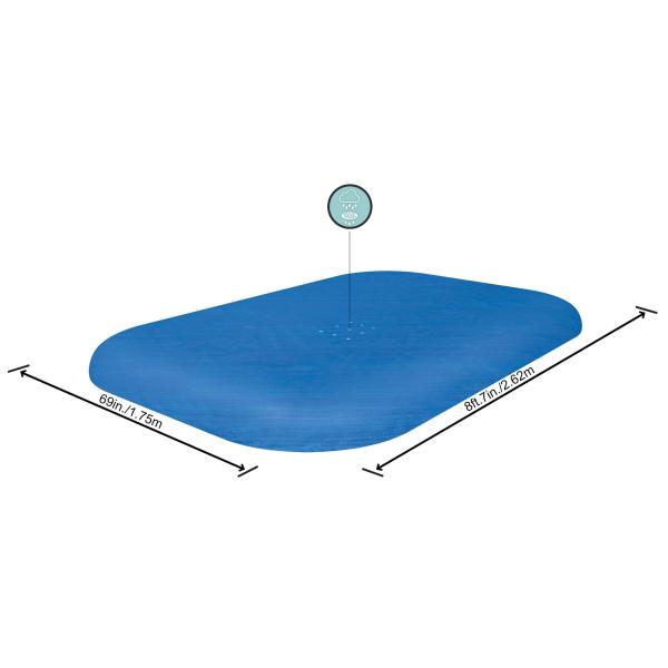 Bestway cover til pool 262x175cm