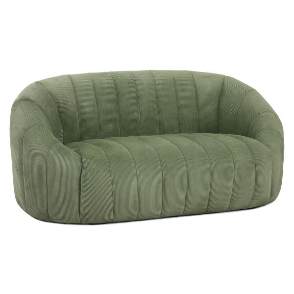 Parma 2 pers. sofa fløjl grøn