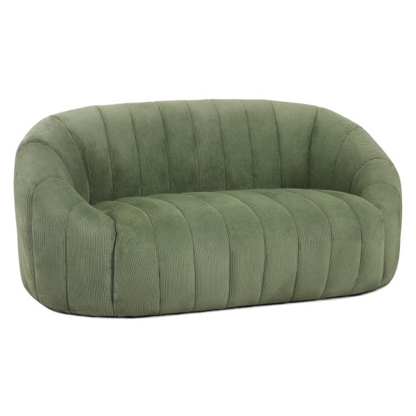 Parma 2 personers sofa fløjl grøn