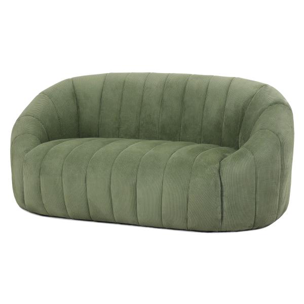 Parma 2 pers. sofa fløjl grøn