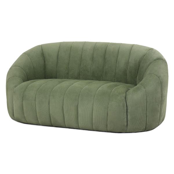 Parma 2 personers sofa fløjl grøn