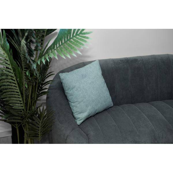 Parma 2 pers. sofa fløjl dueblå