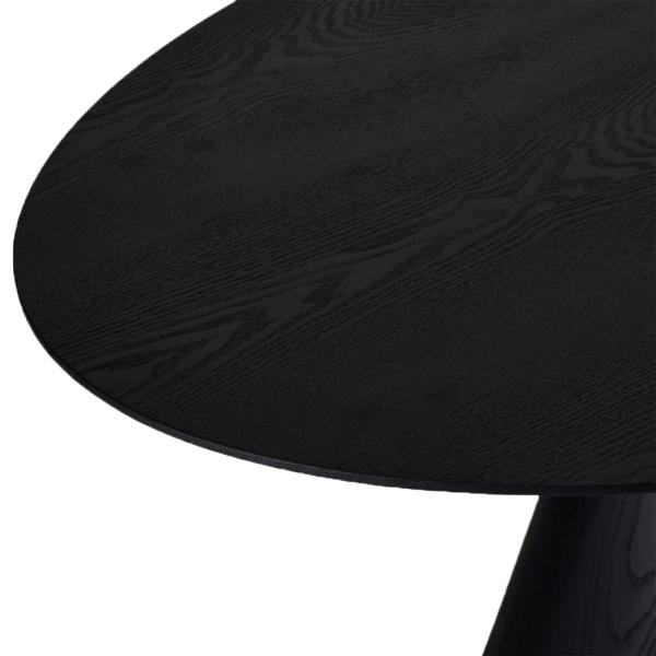 Tango oval spisebord sort eg 90x160cm