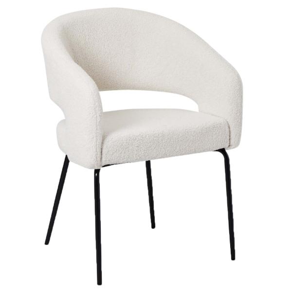 Billede af Furnhouse Natalie teddy hvid 57x56x81cm