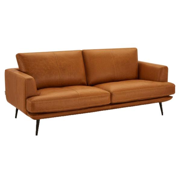 Havana 3 personers sofa læder brun