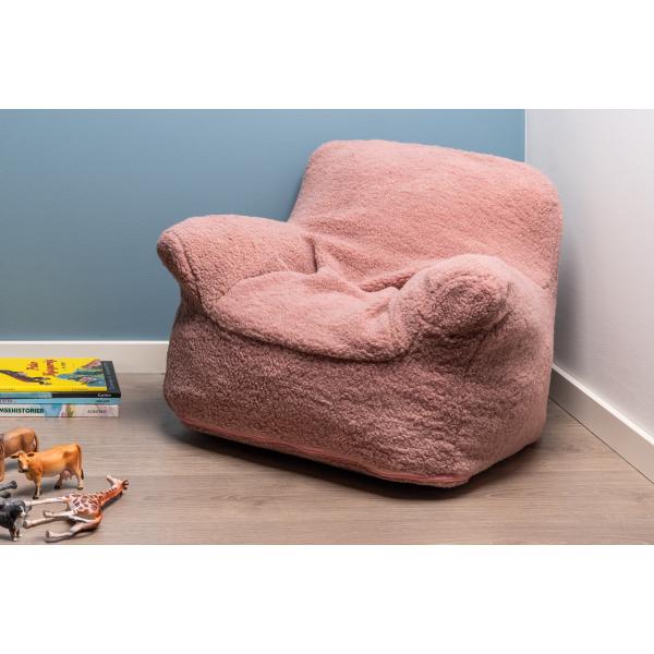 Sækkestol teddy rosa