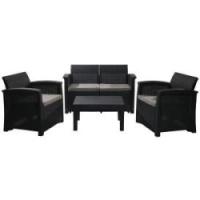 Oliva 2 pers. loungesæt polyrattan