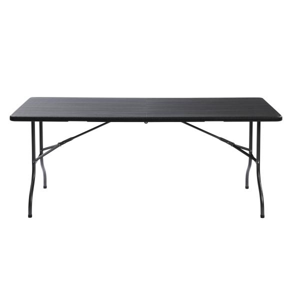 Foldebord sort 180x75,5x73cm