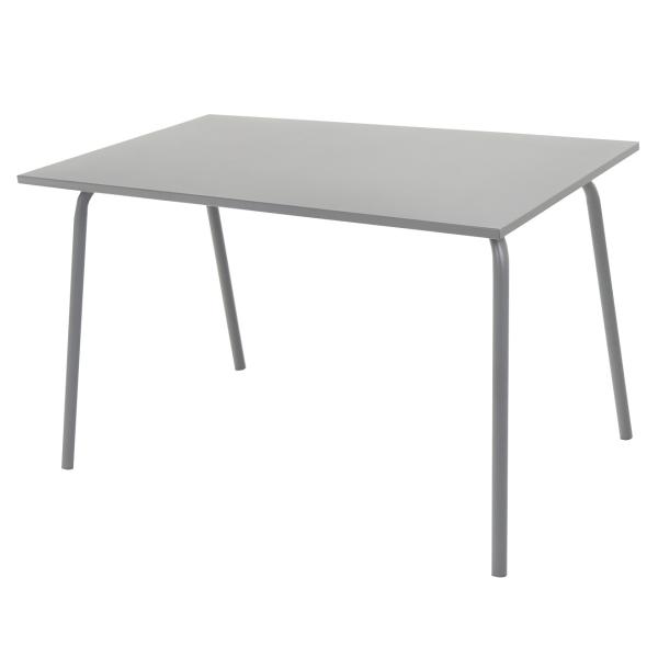 Rektangulært bord metal mørkegrå 120x70x71cm