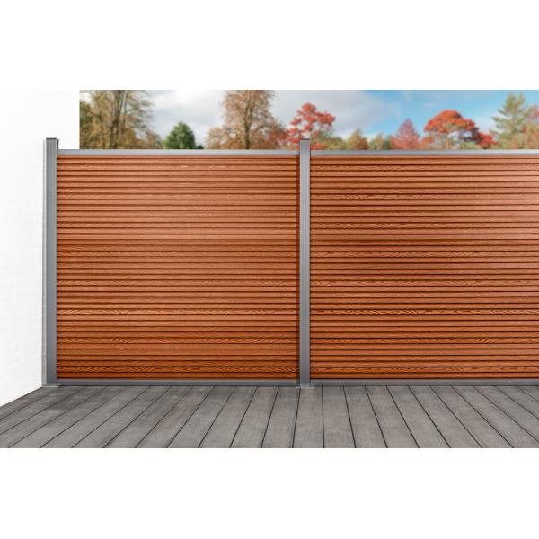 Komposithegn med 2 stolper 164cm brun