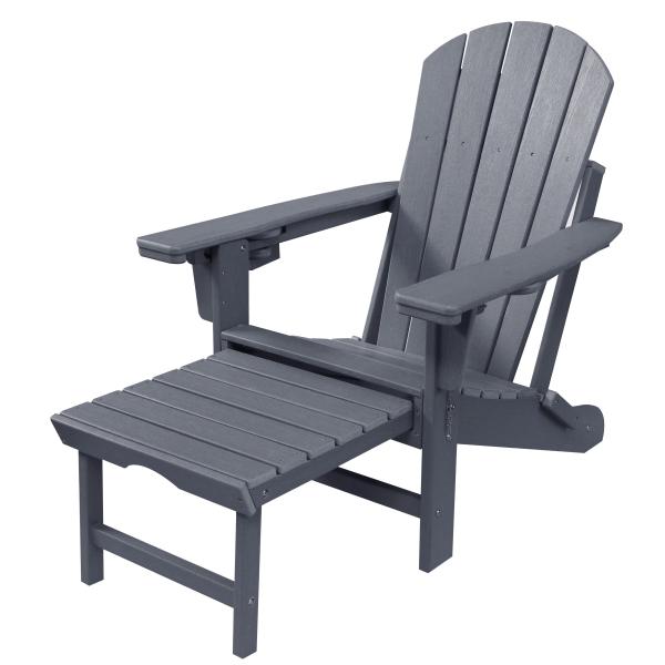 Kompsit loungestol mørkegrå