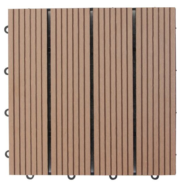 Gulvfliser komposit lysebrun 30x30 cm