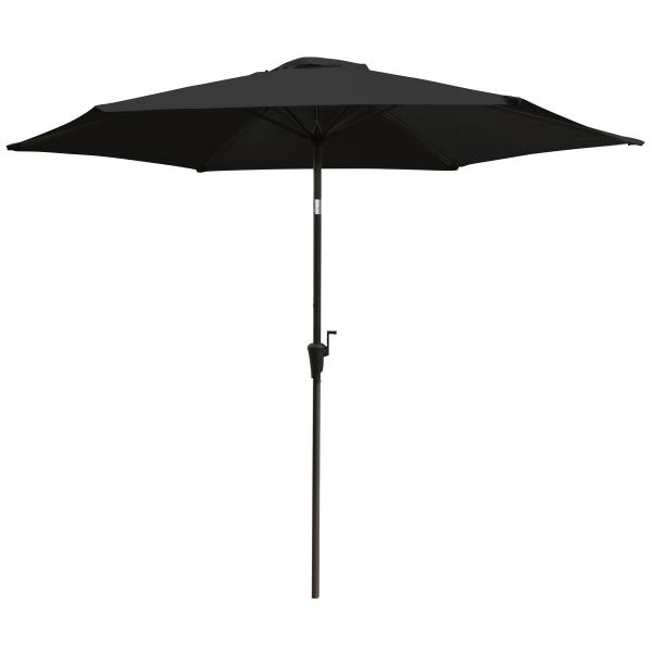Parasol med vip sort 3m