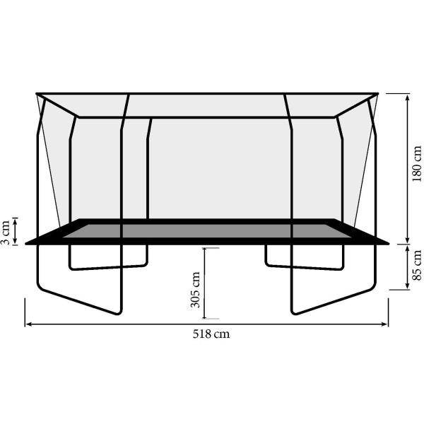 Bestplay Plus firkantet 305x518cm