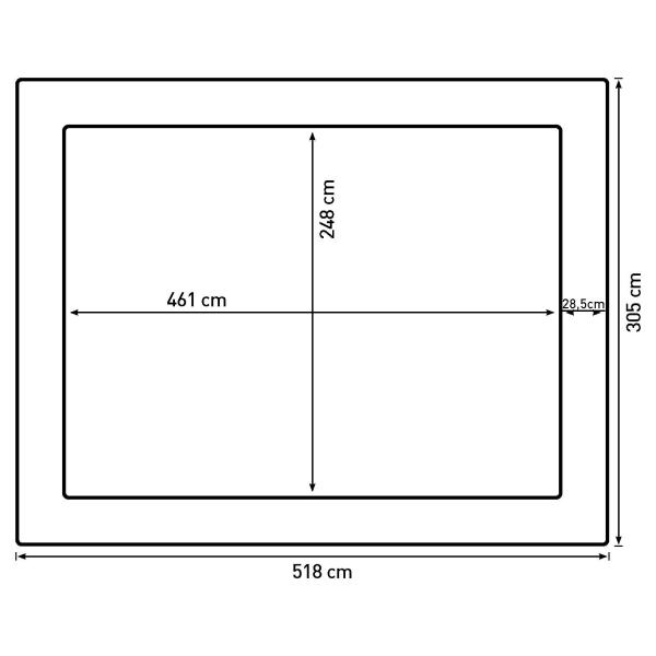 Bestplay Plus firkantet 305x518cm