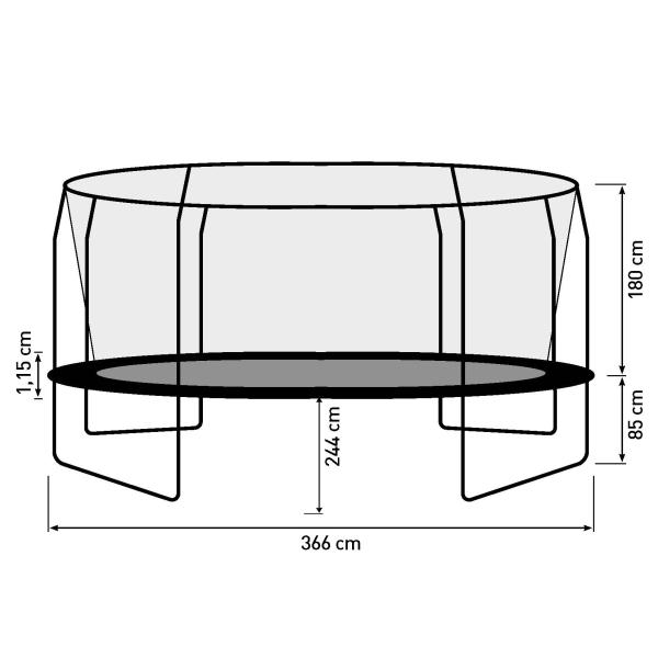 Bestplay Plus oval 244x366cm