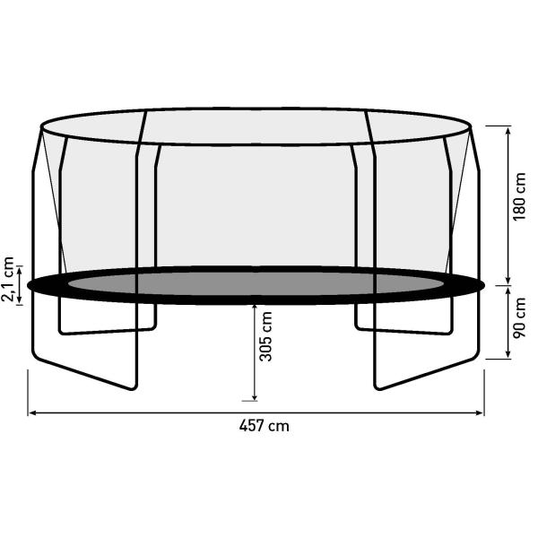 Bestplay Plus oval 305x457cm