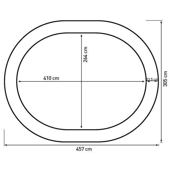 Bestplay Plus oval 305x457cm