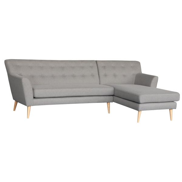 Padova højrevendt chaiselong sofa grå