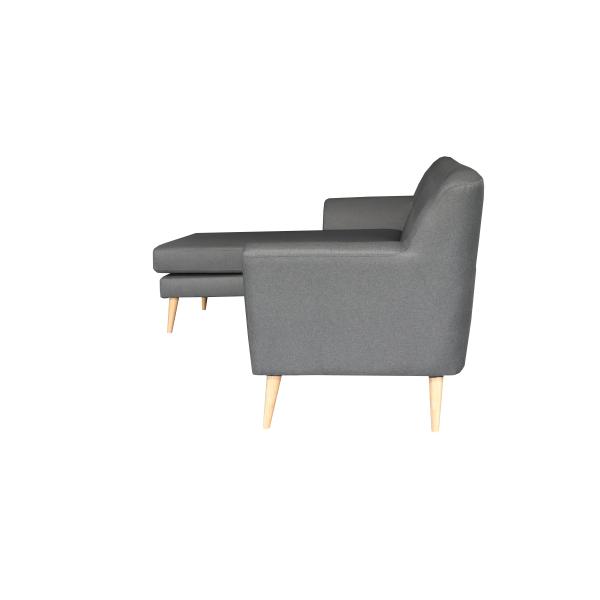 Padova venstrevendt chaiselong sofa mørkegrå