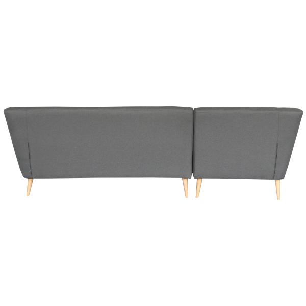 Padova venstrevendt chaiselong sofa mørkegrå