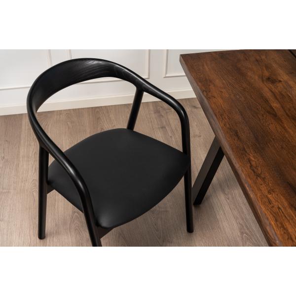 Manila træ sort/sort