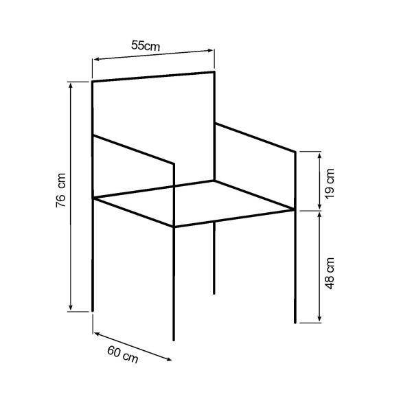 Manila træ sort/sort