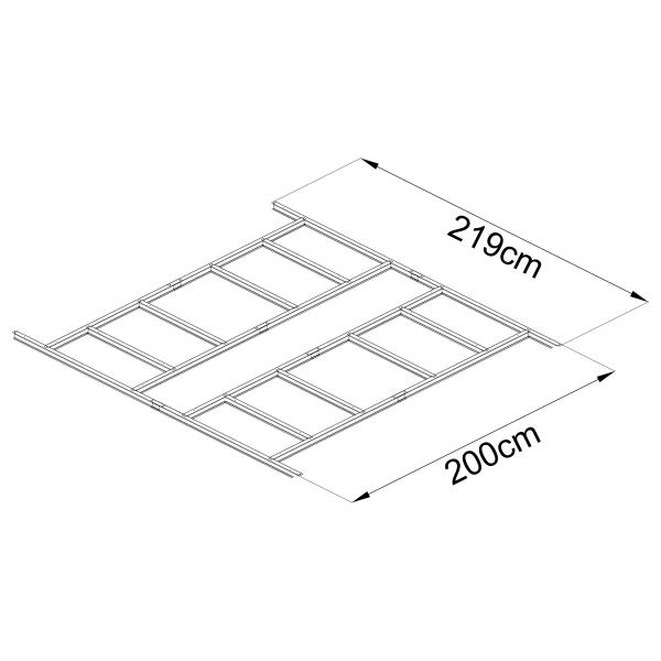 Gulvvanger til redskabsskur 6.6m2
