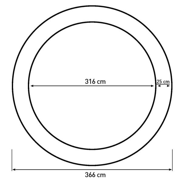 Bestplay Plus med sikkerhedsnet ø366cm