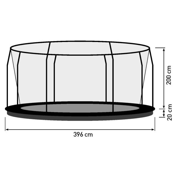 Bestplay Plus med sikkerhedsnet ø396cm