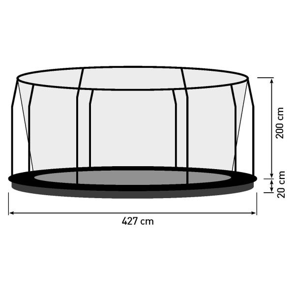 Bestplay Plus med sikkerhedsnet ø427cm