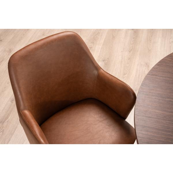 Mathilde kunstlæder cognac