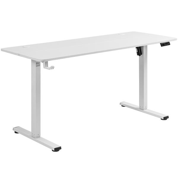 Hæve sænkebord hvid 160x60cm