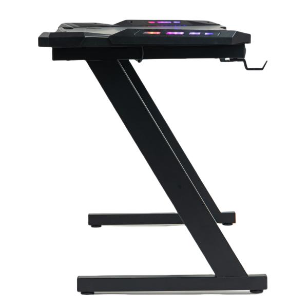 GameX med LED 120x60cm sort/sort