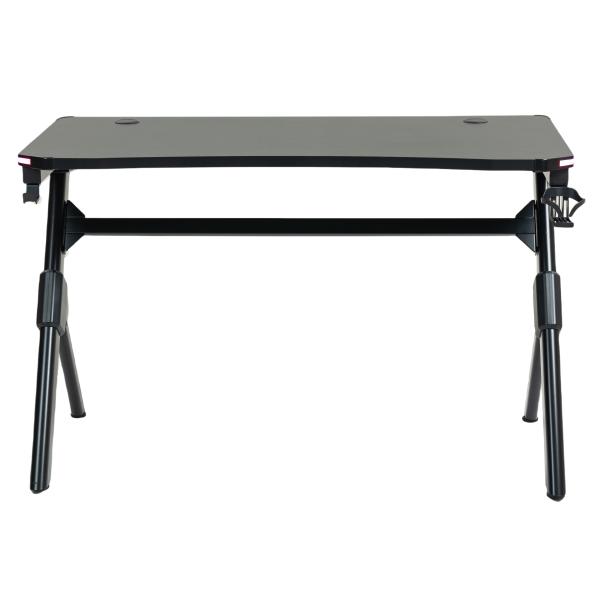 GameX med LED 120x60cm sort/sort