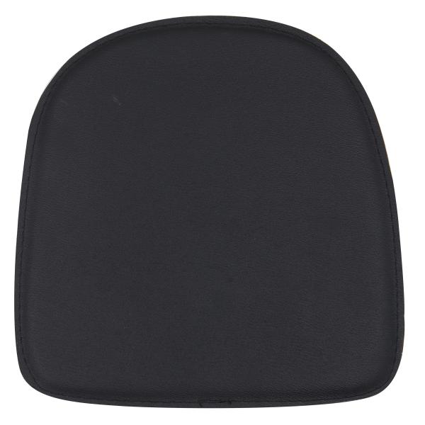 Sædehynde med magnet kunstlæder sort 31,5x31,5cm