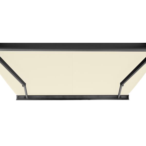Elektrisk markise lukket 300x250cm creme/antracitgrå