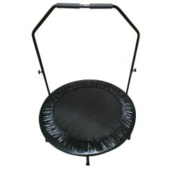 Powerme fitness trampolin m. håndtag sort ø100cm fitness