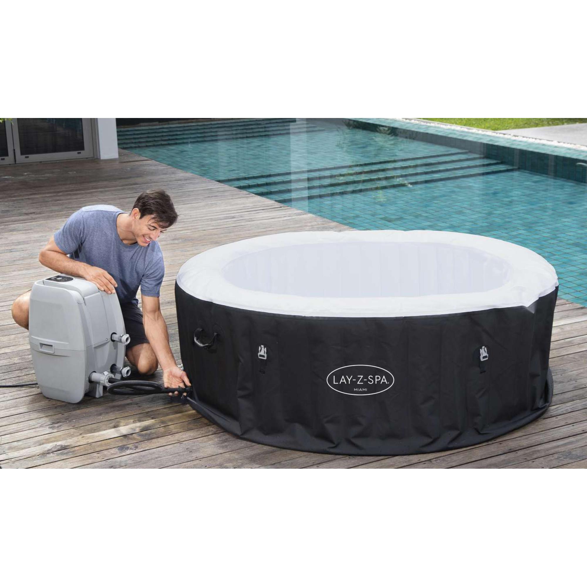 Bestway Lay-Z Spa Miami Airjet - Pris 1.999,00 kr. - 10+ stk. på eget ...