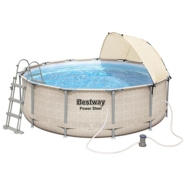 Bestway Power Steel Pool med pavillon ø396x107cm