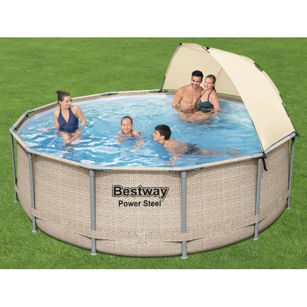 Bestway Power Steel Pool med pavillon ø396x107cm