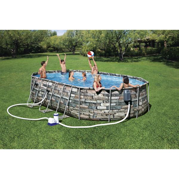 Bestway Power Steel Pool 610x366x122cm